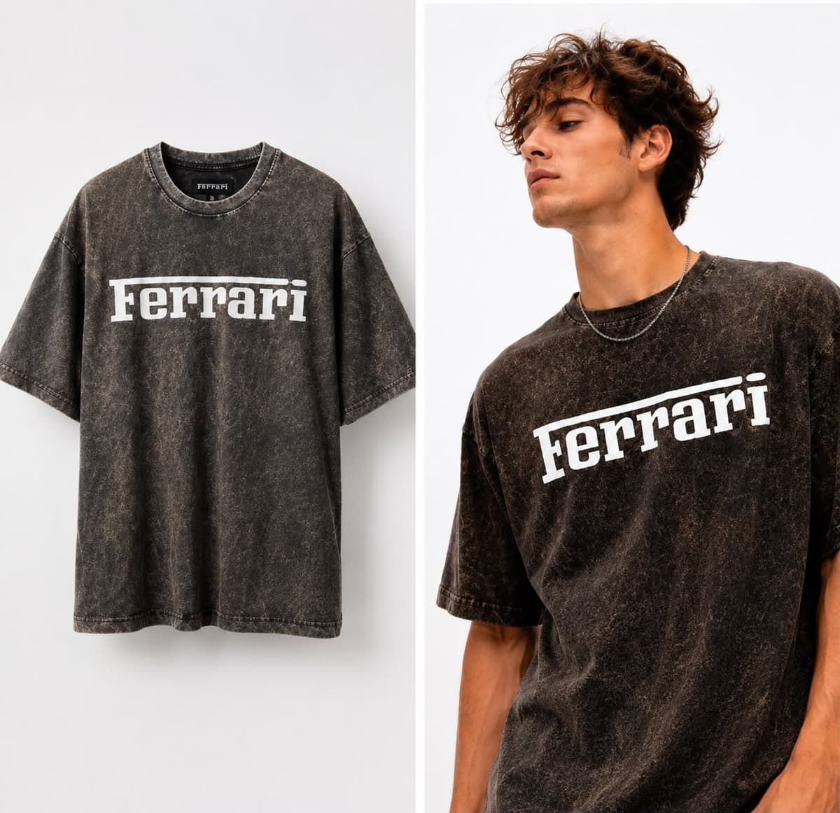 Acid-Wash Graphic Tee