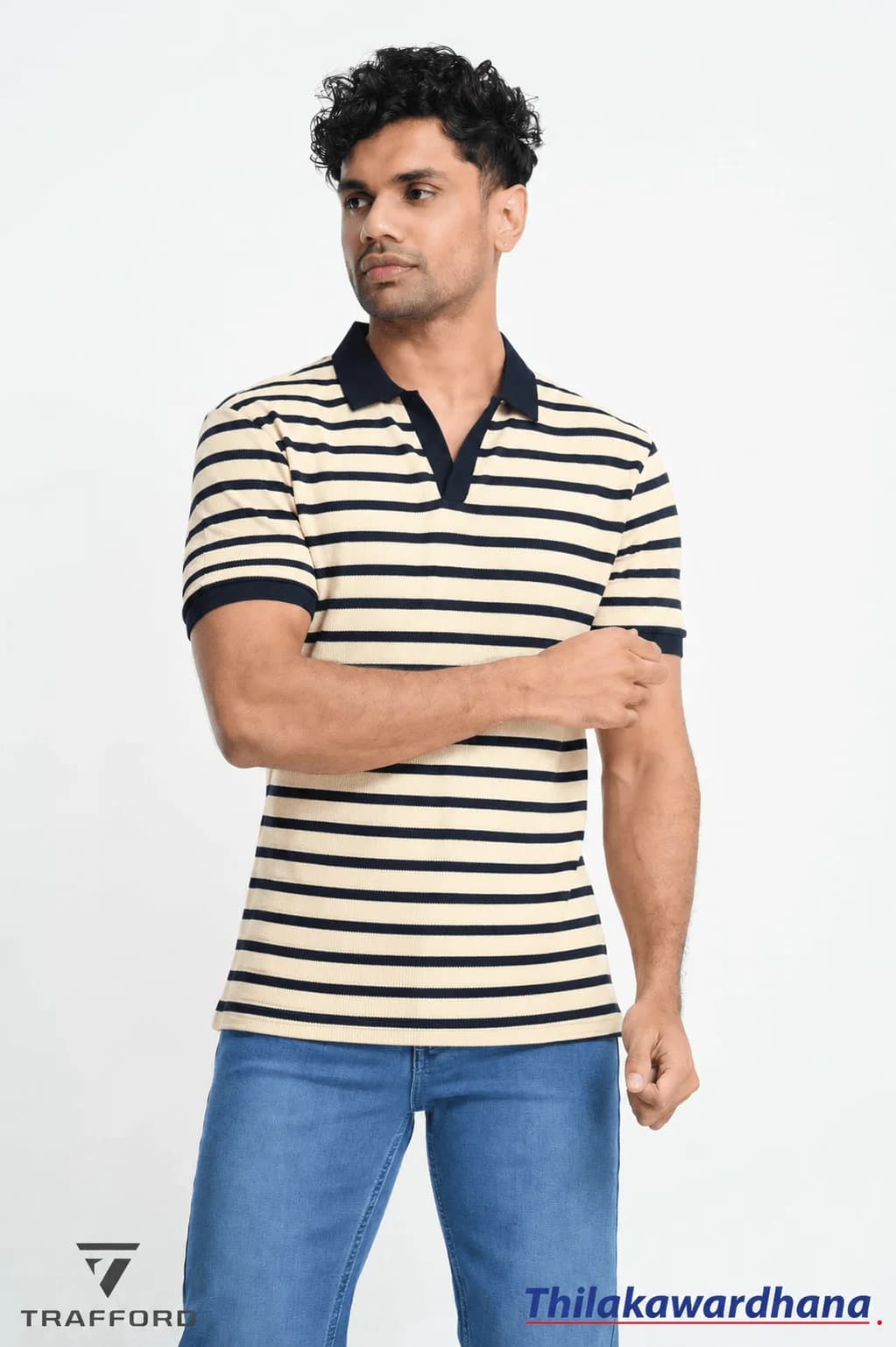 Trafford Stripe Polo T Shirt — photo 1 of 1